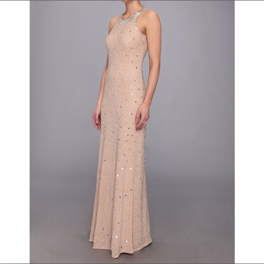 Adrianna Papell Caviar Sheath Beaded Dress